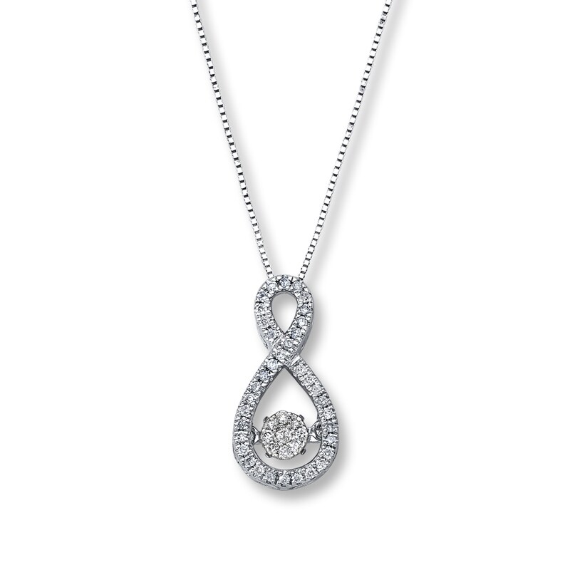 Main Image 1 of Previously Owned Unstoppable Love 1/5 ct tw Necklace 10K White Gold