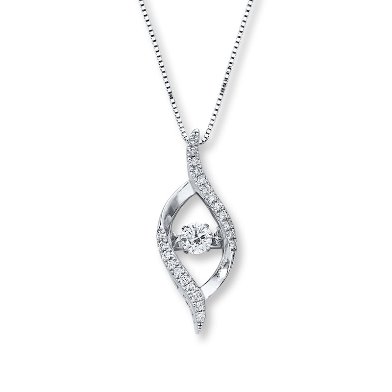 Previously Owned Unstoppable Love Diamond Necklace 1/4 ct tw 10K White Gold