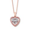 Thumbnail Image 1 of Previously Owned Unstoppable Love 3/8 ct tw Necklace 10K Two-Tone Gold