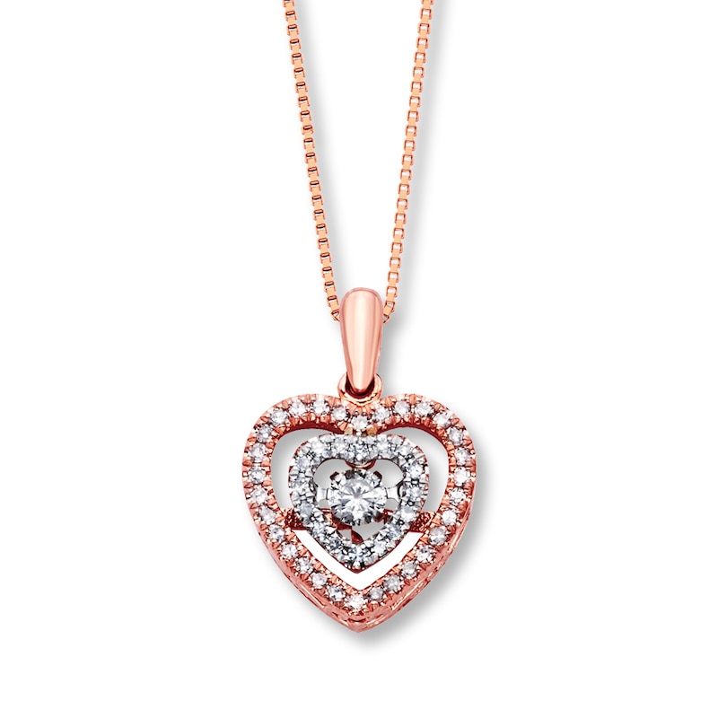 Previously Owned Unstoppable Love 3/8 ct tw Necklace 10K Two-Tone Gold