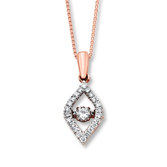 Previously Owned Unstoppable Love Diamond Necklace 1/3 ct tw 10K Rose Gold 18"