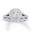 Thumbnail Image 1 of Previously Owned Diamond Bridal Set 1 ct tw Round-cut 14K White Gold