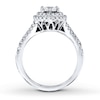 Thumbnail Image 1 of Previously Owned Diamond Bridal Set 1 ct tw Round-cut 14K White Gold