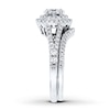 Thumbnail Image 3 of Previously Owned Diamond Bridal Set 1 ct tw Round-cut 14K White Gold