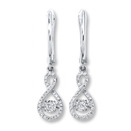 Previously Owned Unstoppable Love Diamond Earrings 1/5 ct tw 10K White Gold