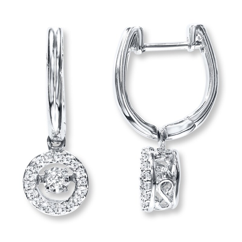 Main Image 1 of Previously Owned Earrings 1/5 ct tw Diamonds 10K White Gold