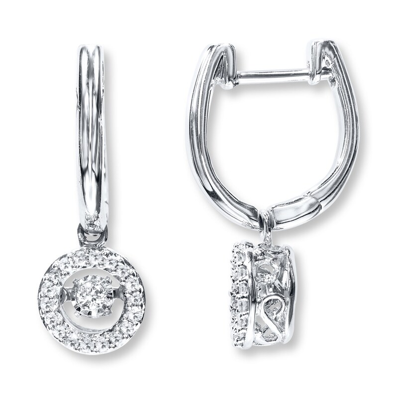 Previously Owned Earrings 1/5 ct tw Diamonds 10K White Gold | Kay