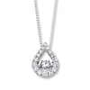 Thumbnail Image 0 of Previously Owned Unstoppable Love Diamond Necklace 1/2 ct tw 14K White Gold