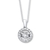 Previously Owned Unstoppable Love Diamond Necklace 1 ct tw 14K White Gold