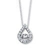 Previously Owned Unstoppable Love Diamond Necklace 1/2 ct tw 14K White Gold
