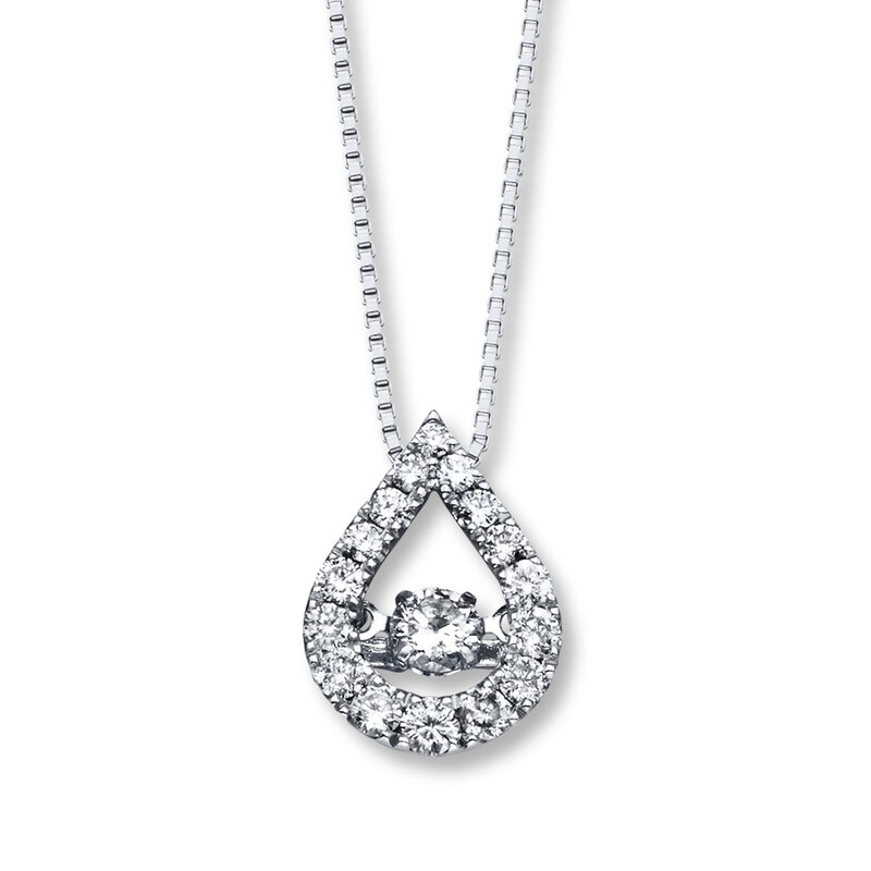 Previously Owned Unstoppable Love Diamond Necklace 1/2 ct tw 14K White Gold