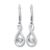 Thumbnail Image 1 of Previously Owned Earrings 1/10 ct tw Diamonds Sterling Silver