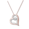 Thumbnail Image 0 of Previously Owned Unstoppable Love Necklace 1/4 ct tw 10K Rose Gold