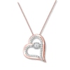 Thumbnail Image 1 of Previously Owned Unstoppable Love Necklace 1/4 ct tw 10K Rose Gold