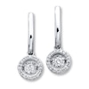 Thumbnail Image 0 of Previously Owned Diamonds in Rhythm 1/3 ct tw Earrings 10K White Gold