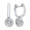 Thumbnail Image 1 of Previously Owned Diamonds in Rhythm 1/3 ct tw Earrings 10K White Gold