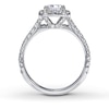 Thumbnail Image 2 of Previously Owned Neil Lane Bridal Ring 1-1/2 ct tw Princess & Round-cut Diamonds 14K White Gold Size 5
