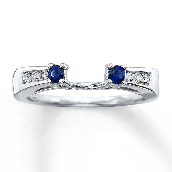 Previously Owned Sapphire & Diamond Enhancer Ring 14K Gold