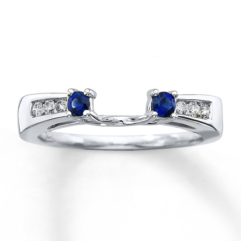 Previously Owned Sapphire & Diamond Enhancer Ring 14K Gold