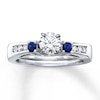 Thumbnail Image 3 of Previously Owned Sapphire & Diamond Enhancer Ring 14K Gold