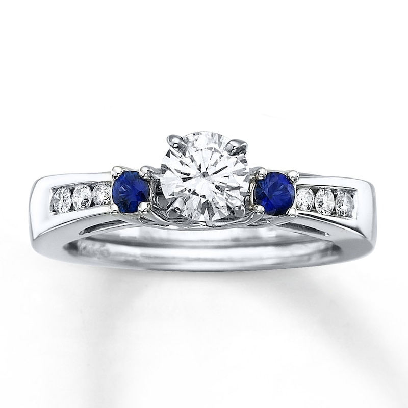 Previously Owned Sapphire & Diamond Enhancer Ring 14K Gold