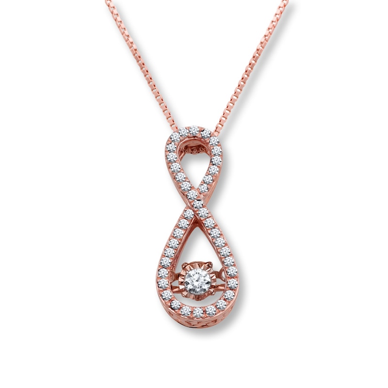Previously Owned Unstoppable Love 1/4 ct tw Necklace 10K Rose Gold