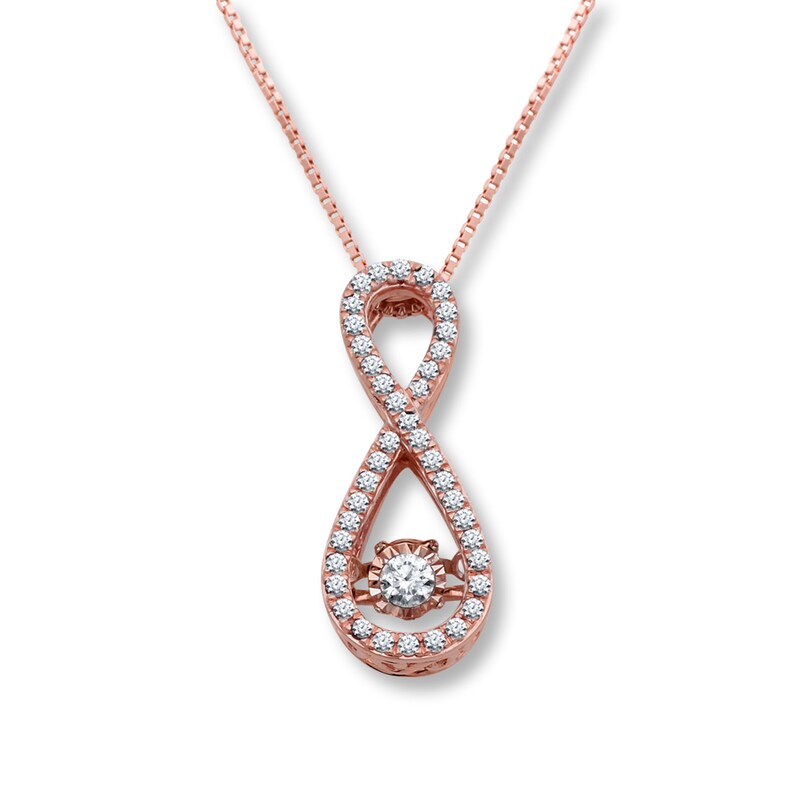 Main Image 1 of Previously Owned Unstoppable Love 1/4 ct tw Necklace 10K Rose Gold