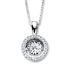 Thumbnail Image 1 of Previously Owned Unstoppable Love Diamond Necklace 3/4 ct tw 14K White Gold 18&quot;