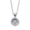 Thumbnail Image 0 of Previously Owned Diamond Necklace 1/5 ct tw 10K White Gold