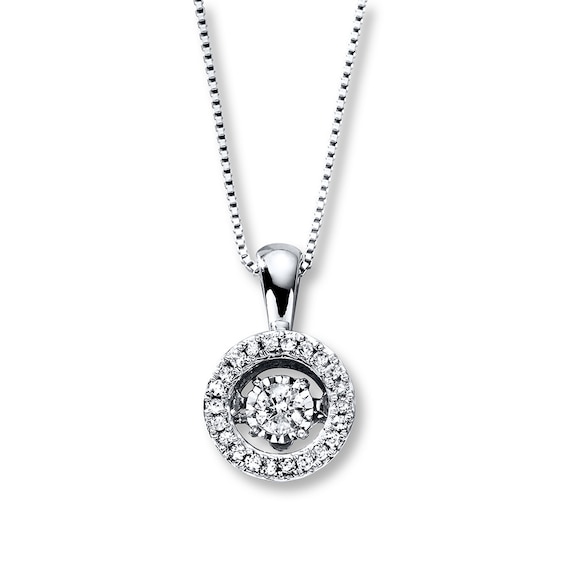 Previously Owned Diamond Necklace 1/5 ct tw 10K White Gold