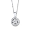 Thumbnail Image 1 of Previously Owned Diamond Necklace 1/3 ct tw 10K White Gold
