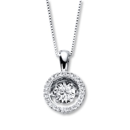 Previously Owned Diamond Necklace 3/4 ct tw 14K White Gold
