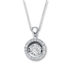 Thumbnail Image 1 of Previously Owned Unstoppable Love Necklace 1/2 ct tw 14K White Gold