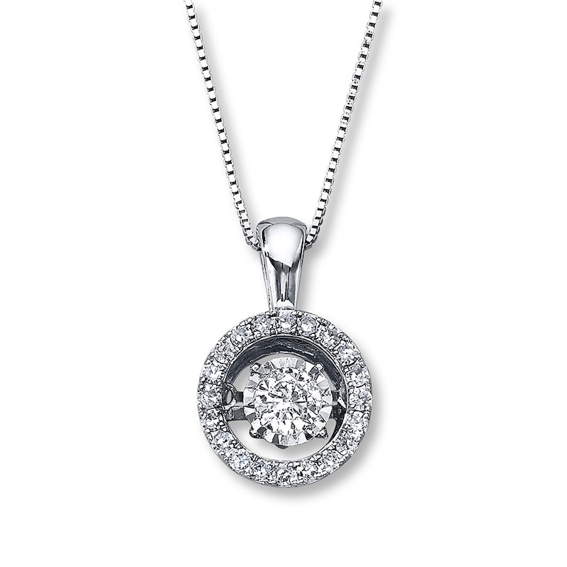 Main Image 1 of Previously Owned Unstoppable Love Necklace 1/2 ct tw 14K White Gold