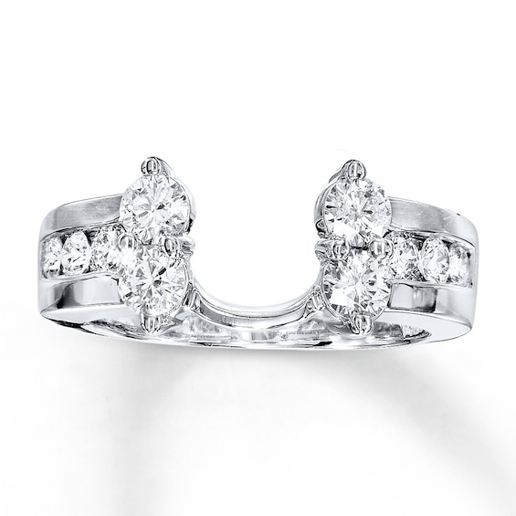 Previously Owned Diamond Enhancer Ring 1 carat tw Round-cut 14K White Gold