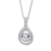Thumbnail Image 0 of Previously Owned Unstoppable Love 1/3 carat tw 10K White Gold Necklace