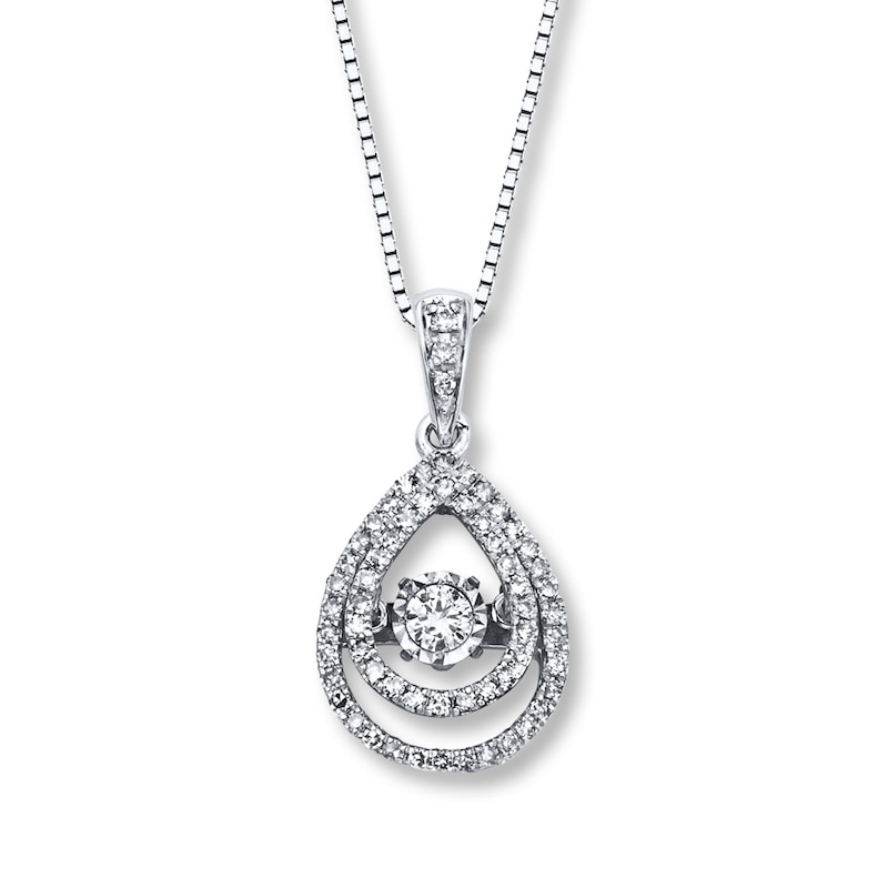 Previously Owned Unstoppable Love 1/3 carat tw 10K White Gold Necklace