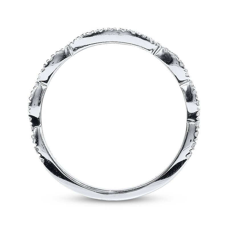 Main Image 3 of Previously Owned Neil Lane Wedding Band 1/5 ct tw Round-cut Diamonds 14K White Gold - Size 4.5