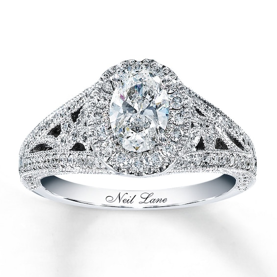 Previously Owned Neil Lane Engagement Ring 1-1/2 ct tw Diamonds 14K White Gold