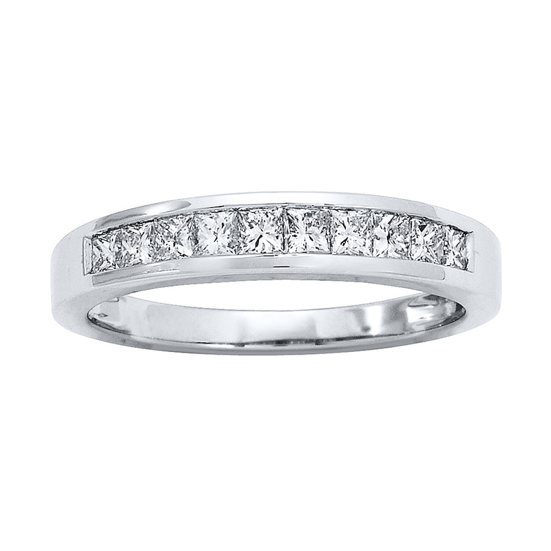 Previously Owned Diamond Ring 1/2 ct tw Princess-cut Platinum