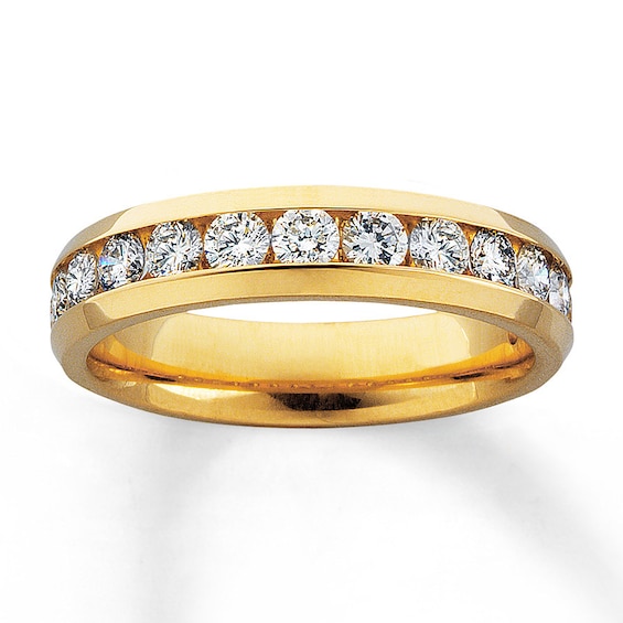 Previously Owned Diamond Anniversary Ring 1 ct tw Round-cut 14K Yellow Gold