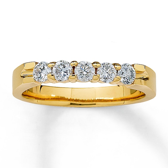 Previously Owned Diamond Anniversary Band 1/2 ct tw Round-cut 14K Yellow Gold