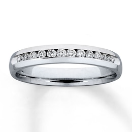 Previously Owned Diamond Anniversary Band 1/4 ct tw Round-cut 14K White Gold