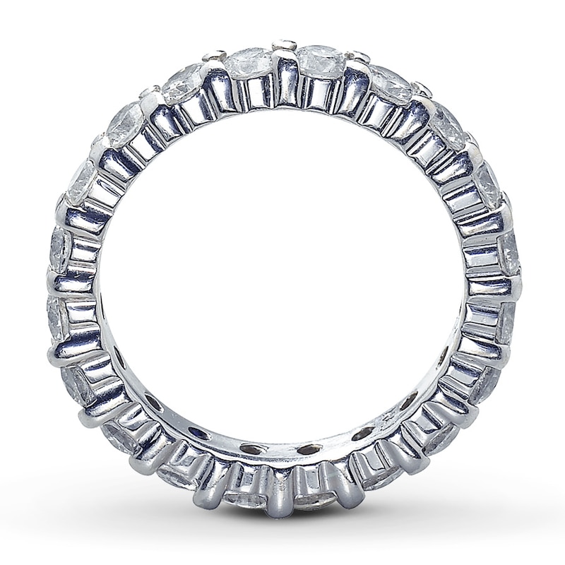 Previously Owned Diamond Eternity Ring 2 ct tw Round-cut 14K White Gold