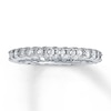 Thumbnail Image 1 of Previously Owned Diamond Anniversary Eternity Ring 1 ct tw Round-cut 14K White Gold Size 6