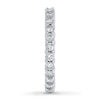 Thumbnail Image 3 of Previously Owned Diamond Anniversary Eternity Ring 1 ct tw Round-cut 14K White Gold Size 6