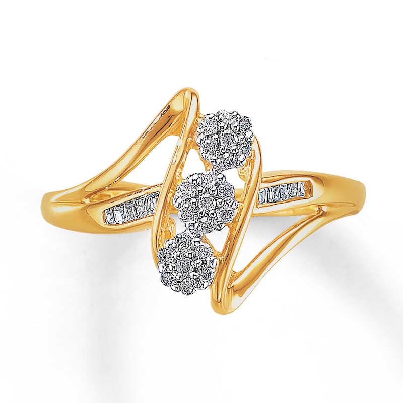 Main Image 1 of Previously Owned Diamond Ring 1/6 ct tw Round-Cut 10K Yellow Gold
