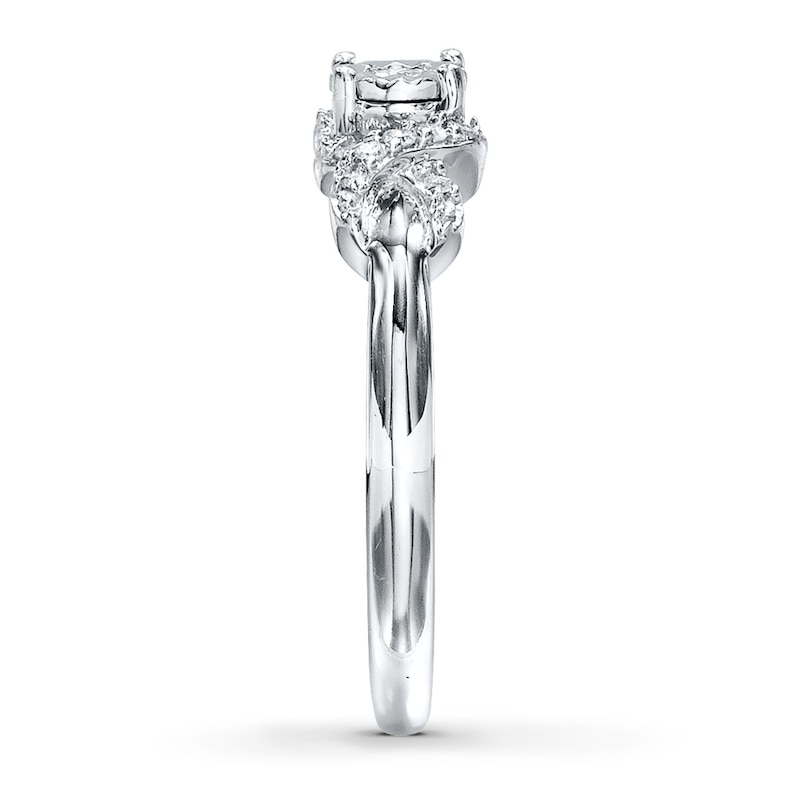 Main Image 3 of Previously Owned Promise Ring 1/8 cttw Diamonds Sterling Silver