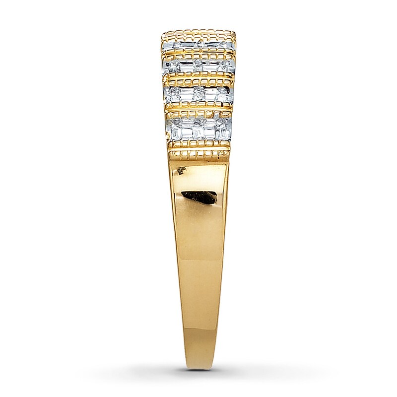 Main Image 3 of Previously Owned Diamond Ring 1/10 ct tw 10K Yellow Gold