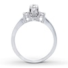 Thumbnail Image 2 of Previously Owned Round-Cut Diamond Three-Stone Engagement Ring 1/2 ct tw 14K White Gold